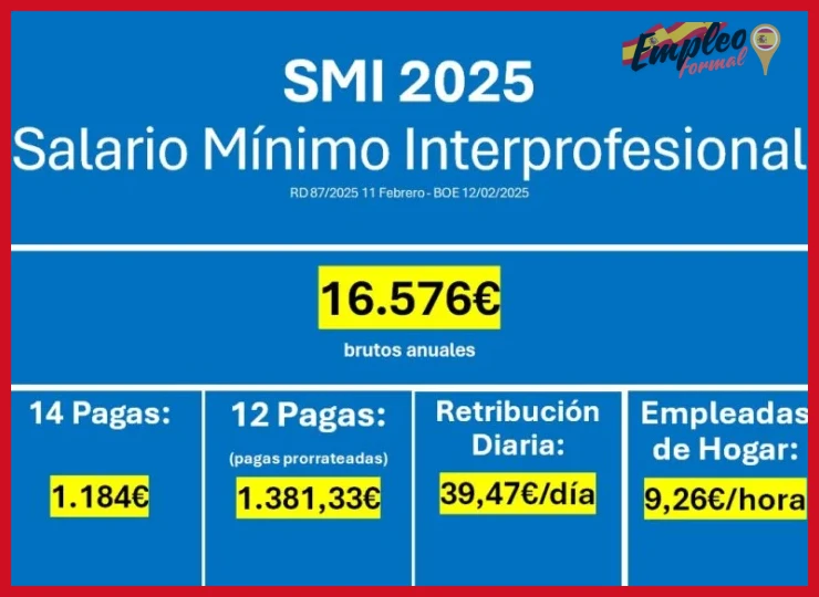 Plazos de entrada en vigor y obligaciones para el pago del SMI 2025